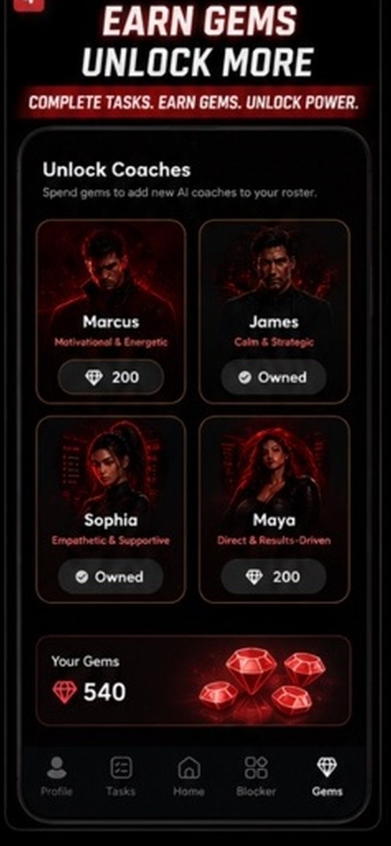 Liftora habit rewards screen showing completed tasks and progress